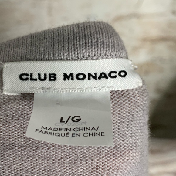 Club Monaco gray wool long sleeves dress sz L - Picture 7 of 11